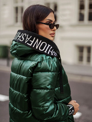 Dámská Bunda Zelené OZONEE JS/5M3188/238Z