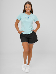 Dámské Tričko Světle-Modrá OZONEE JS/RJ77542