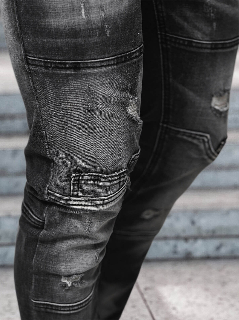 Pánské Džíny Černé OZONEE NB/MP0155N