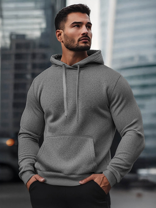 Pánská Mikina Tmavě-Šedá OZONEE JS/2009Z