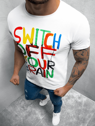 Pánské Tričko Bílé OZONEE O/1181