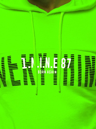 Pánská Mikina Zelená neon OZONEE MACH/3123