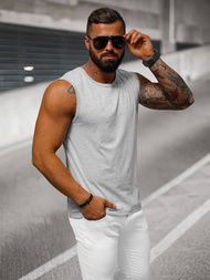 Pánské Tílko Šedé OZONEE JS/99001Z