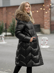 Dámská Zimní Bunda Černá OZONEE O/5M3229/392Z