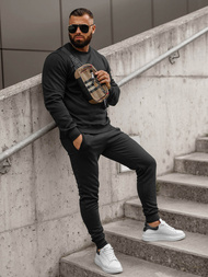 Pánská Tepláková Souprava Černá OZONEE JS/68C10380/3Z