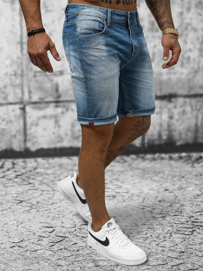 Pánské Džínové Kraťasy Modré OZONEE NB/MP0264BC