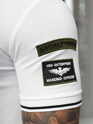 Pánské Polo Tričko Bílé OZONEE NB/MT3144