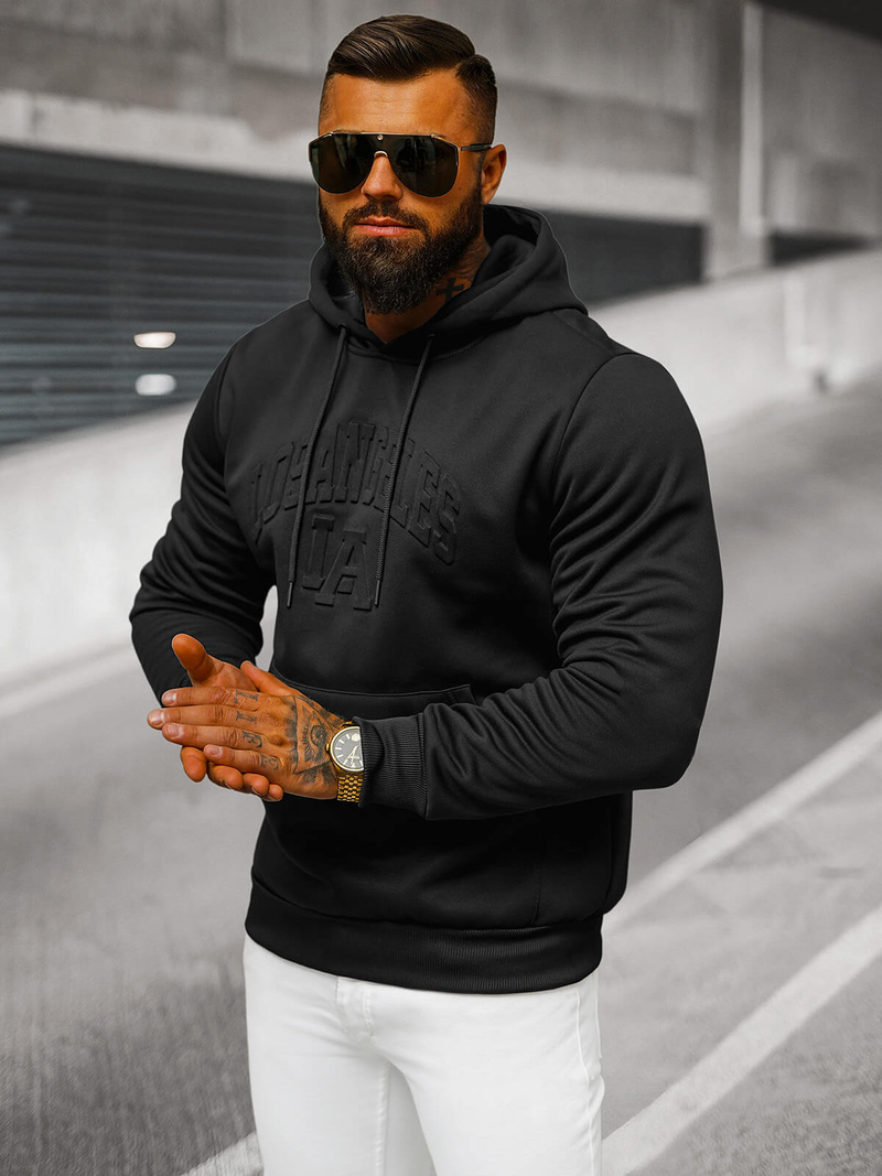 Pánská Mikina Černá OZONEE JS/27B6511/3