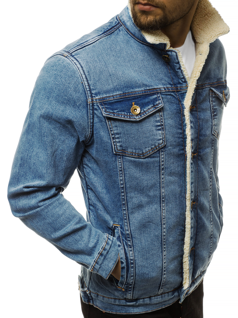 Pánská Džínová Světle-Modrá OZONEE BN/5941