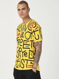 Pánské Tričko Žluté OZONEE MR/21518