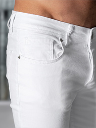 Pánské Džíny Bílé OZONEE E/5348/01Z