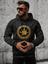 Pánská Mikina Černá OZONEE O/B265