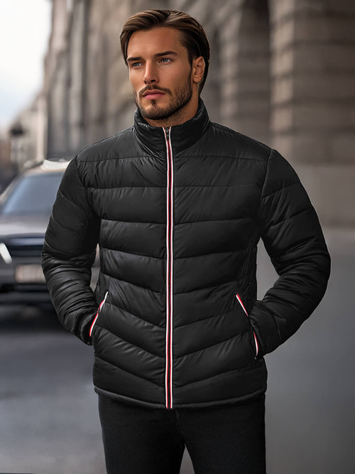 Pánská Bunda Černá OZONEE JS/SM71Z