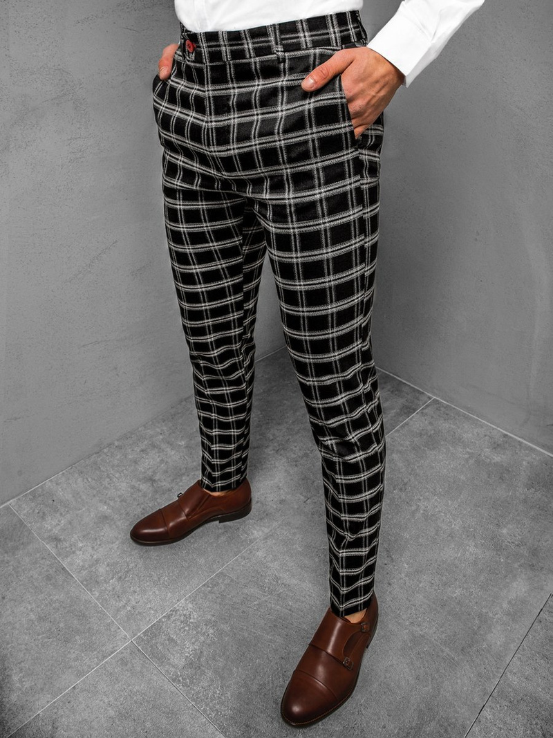 Pánské Kalhoty Černé OZONEE DJ/5532