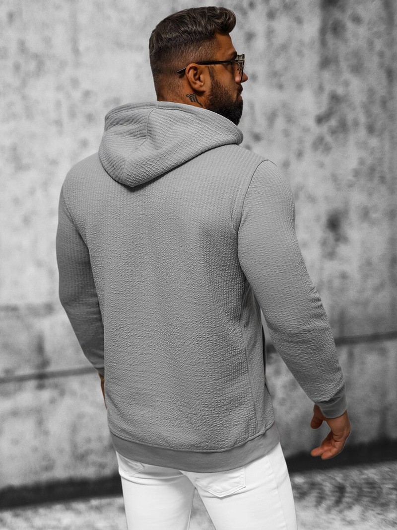 Pánská Mikina Šedé OZONEE O/TB2273