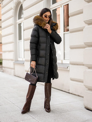 Dámská Bunda Černá OZONEE JS/5M3298/392