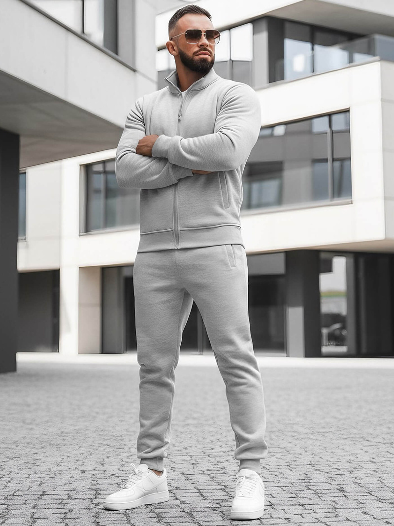 Pánská Tepláková Souprava Šedá OZONEE JS/68C10385/2