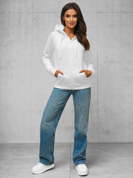 Dámská Mikina Bílá OZONEE JS/W03Z