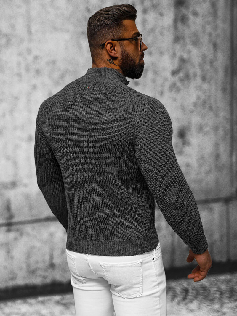 Pánský Svetr Grafitový OZONEE NB/MM6020/3