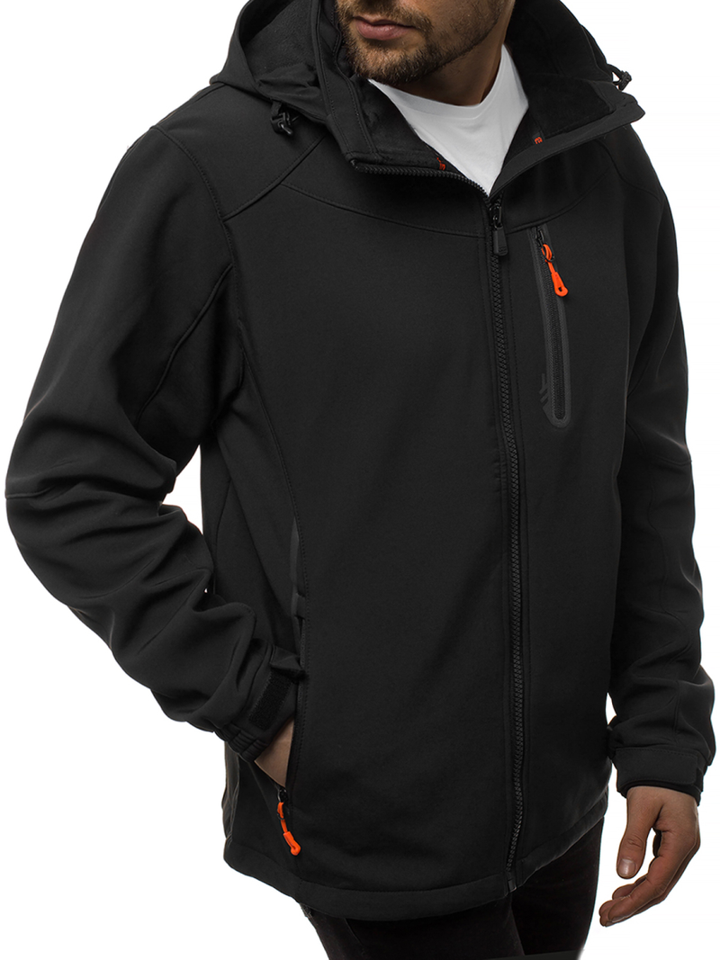 Pánská Bunda Softshell černo-oranžová OZONEE GE/12269Z