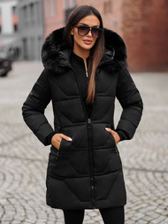 Dámská Zimní Bunda Černá OZONEE JS/16M9099/392Z