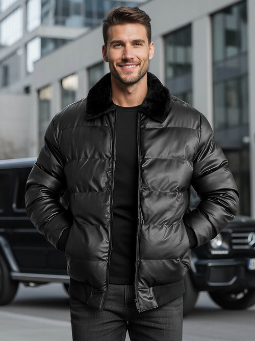 Pánská Bunda Černá OZONEE O/M795Z