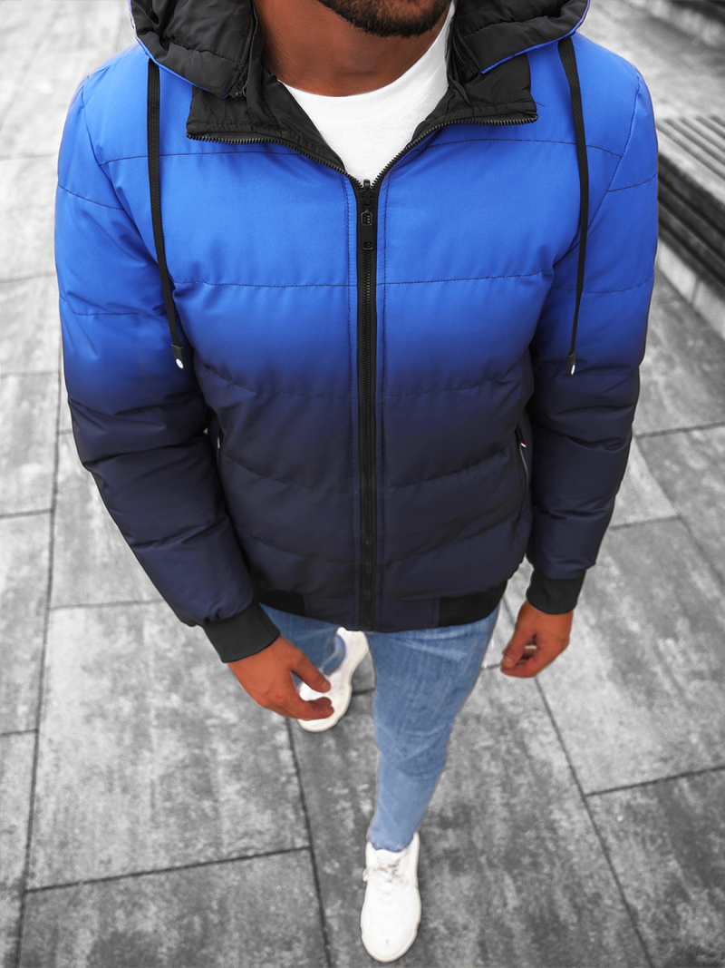 Pánská Oboustranná Bunda Modrá/Námořnická Modřá OZONEE JS/M760/215