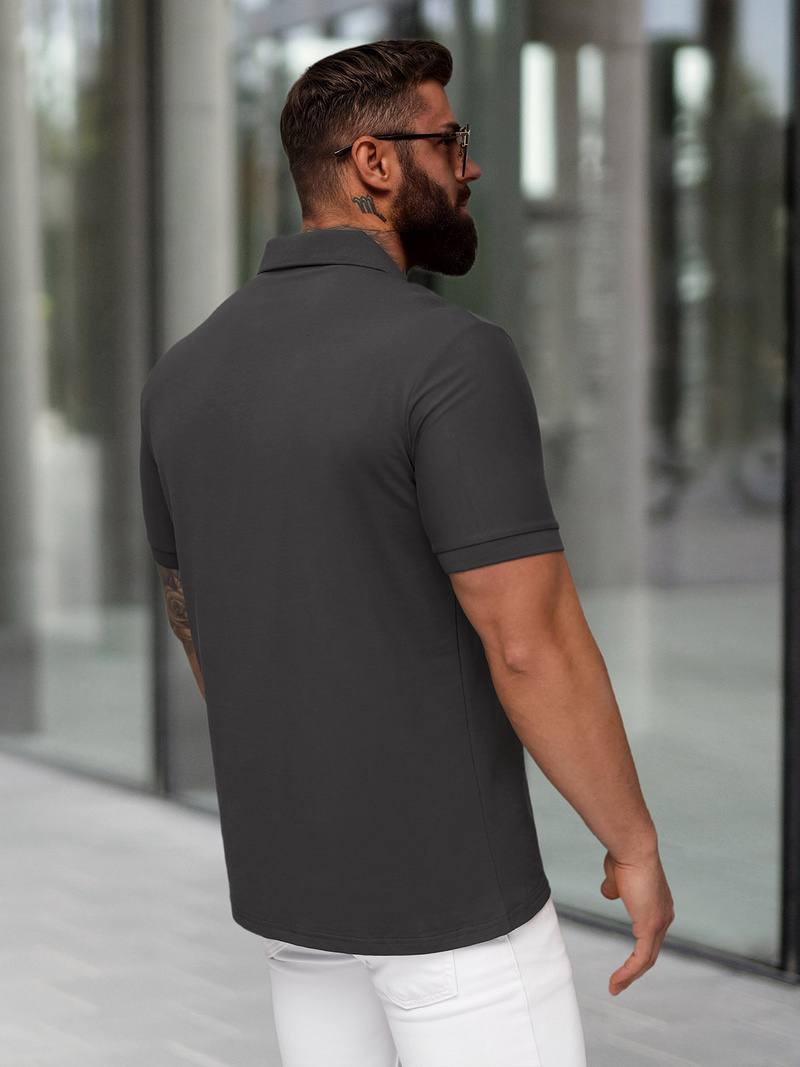 Pánské Polo Tričko Grafitové OZONEE NB/MT3124