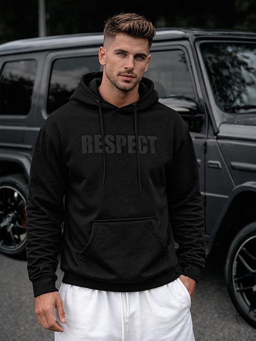 Pánská Mikina Černá OZONEE JS/8B1968/3