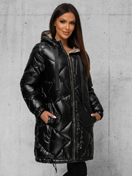 Dámská Bunda Černá OZONEE JS/5M3189/392Z