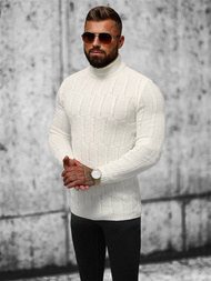 Pánský Svetr Ecru OZONEE L/2665Z