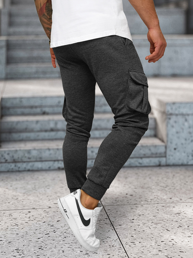 Pánské Tepláky Grafitové OZONEE C/316Z