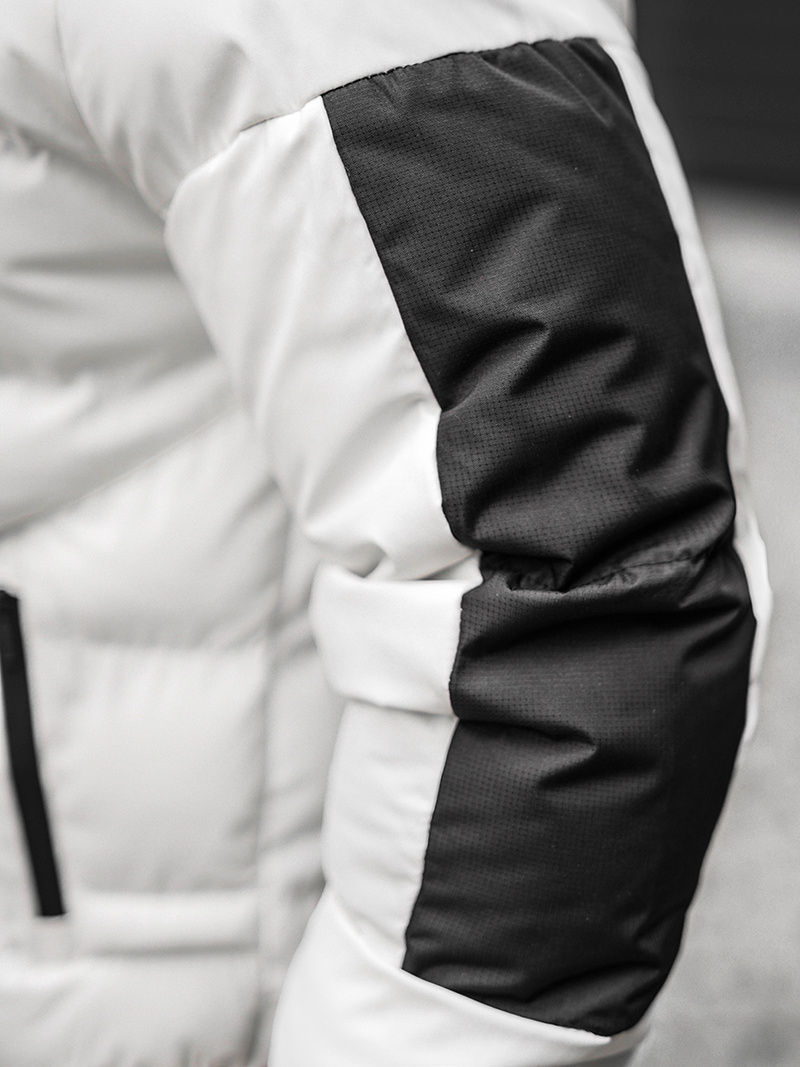 Pánská Zimní Bunda Bílá OZONEE O/M798