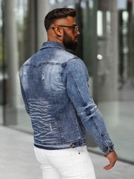 Pánská Džínová Bunda Modrá OZONEE NB/MJ529BS