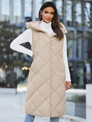 Dámská vesta béžová OZONEE JS/5M3165/62