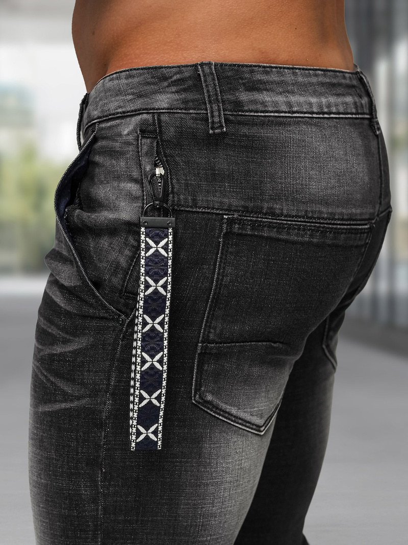 Pánské Džíny Černé OZONEE NB/MP0091N