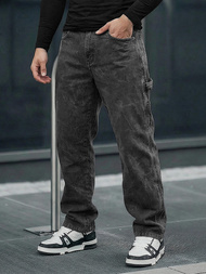 Pánské Džíny Grafitové OZONEE O/KK2828/5Z