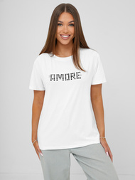 Dámské Tričko Bílo-Černé OZONEE JS/YJ77716