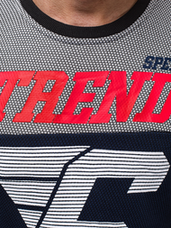 Pánská Mikina Námořnická Modřá OZONEE JS/DD752Z