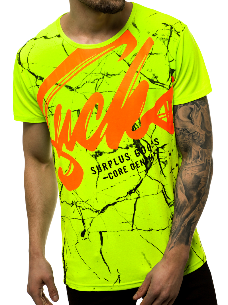 Pánské Tričko Zelené OZONEE JS/KS2015