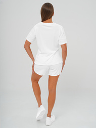 Dámská velurová tepláková souprava bílé OZONEE JS/35C1717/1