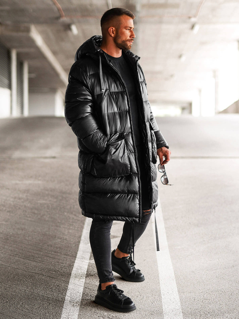 Pánská zimní bunda černá OZONEE O/M3205Z