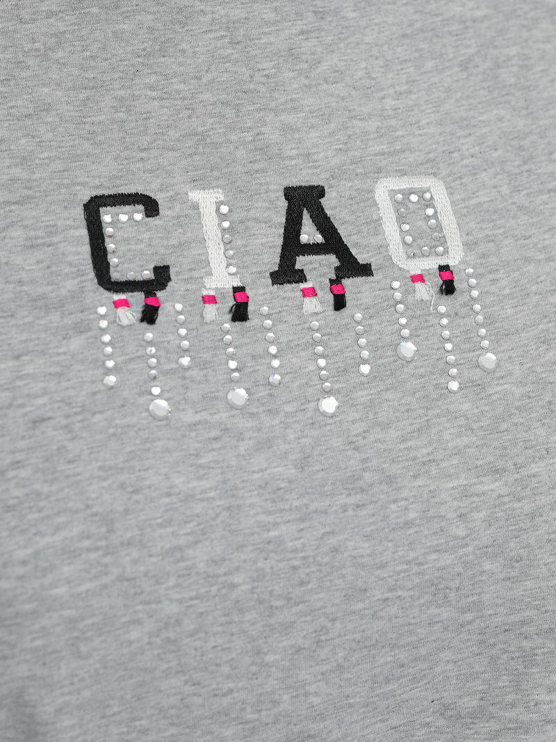 Dámské Tričko Šedé OZONEE JS/RJ77542