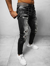 Pánské Džíny Černé OZONEE NB/MP0026G