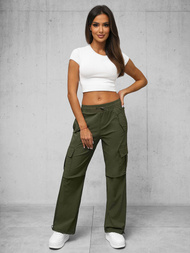 Dámské kalhoty khaki OZONEE O/TT00393