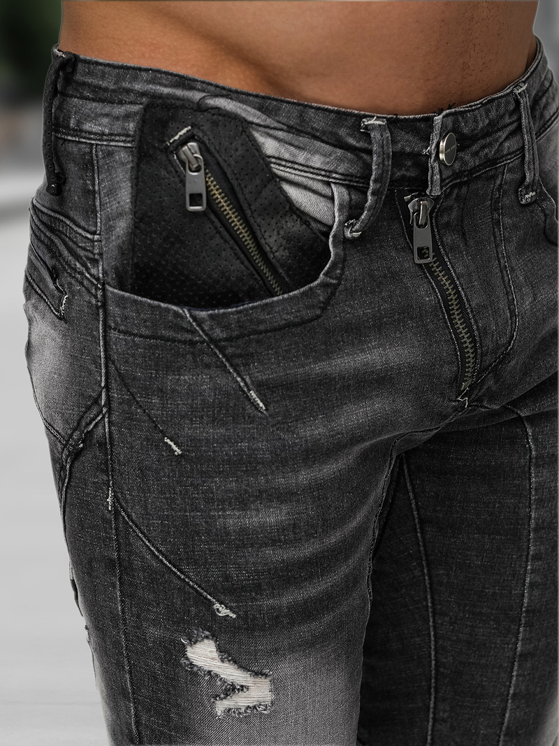 Pánské Džíny Černé OZONEE NB/MP0045NZ