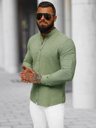 Pánská Košile Khaki OZONEE O/V114