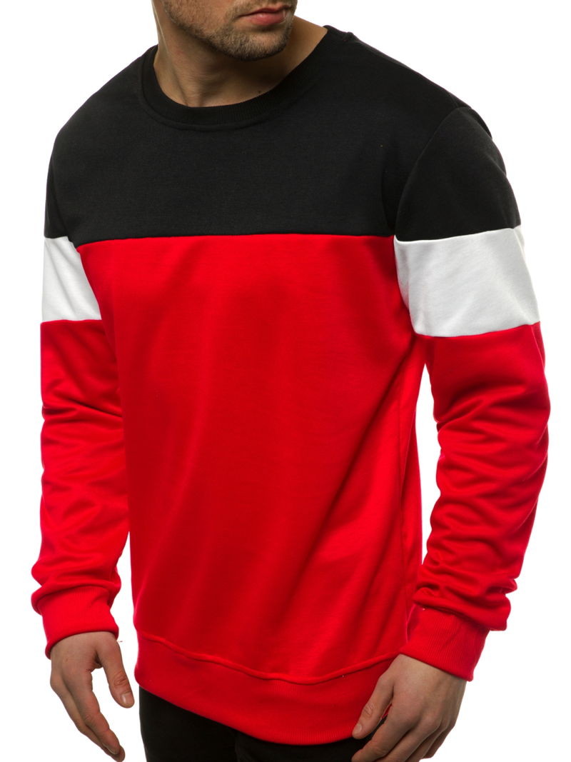 Pánská Mikina Červená OZONEE JS/JZ11053