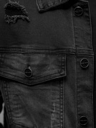 Pánská Džínová Bunda Černá OZONEE NB/MJ506NZ