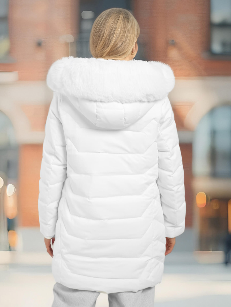 Dámská Bunda Bílá OZONEE JS/16M9121/281Z